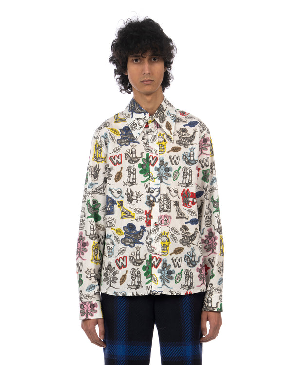 Walter Van Beirendonck | W-Shirt Multicolor Print - Concrete