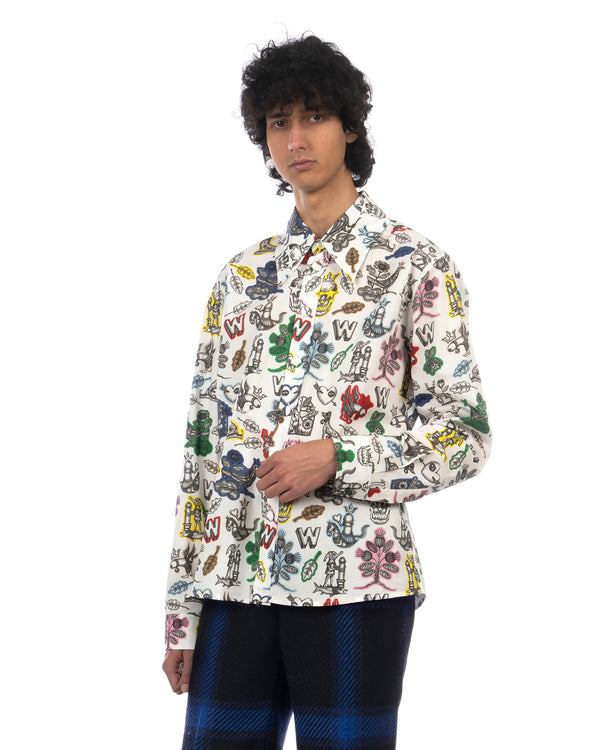 Walter Van Beirendonck | W-Shirt Multicolor Print - Concrete