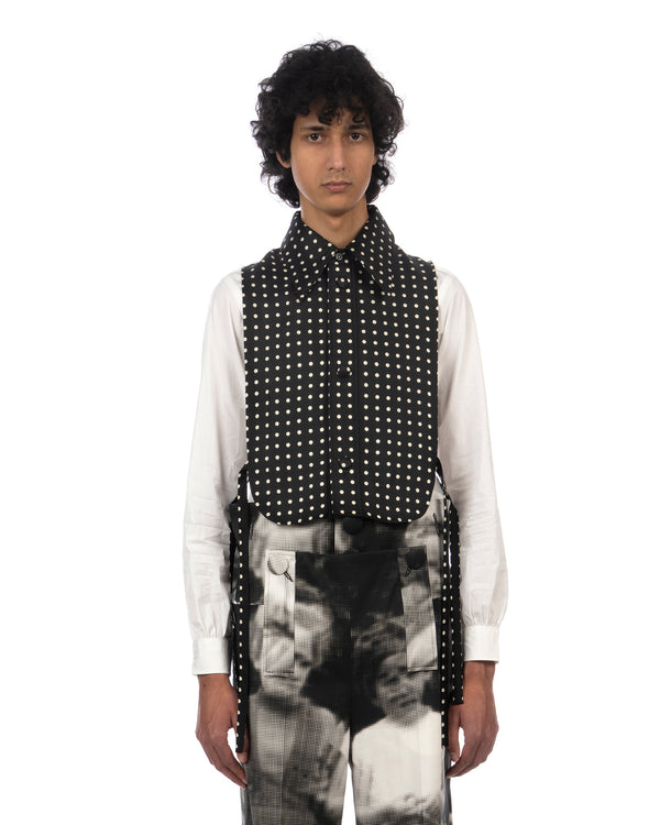 Walter Van Beirendonck | Bib Collar Shirt Black - Concrete