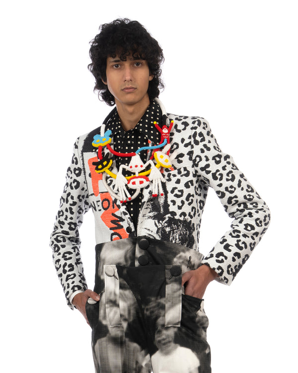 Walter Van Beirendonck | Bib Collar Shirt Black - Concrete