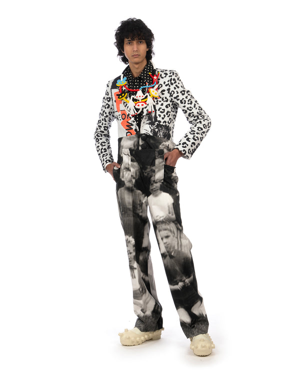 Walter Van Beirendonck | Skeleton Pants Glitch - Concrete