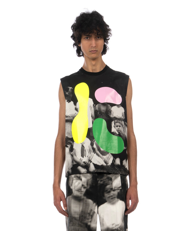 Walter Van Beirendonck | Daisy Sleeveless Top Black - Concrete