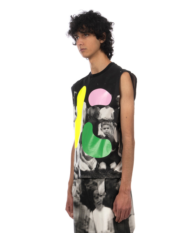 Walter Van Beirendonck | Daisy Sleeveless Top Black - Concrete