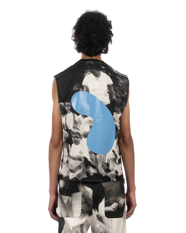 Walter Van Beirendonck | Daisy Sleeveless Top Black - Concrete
