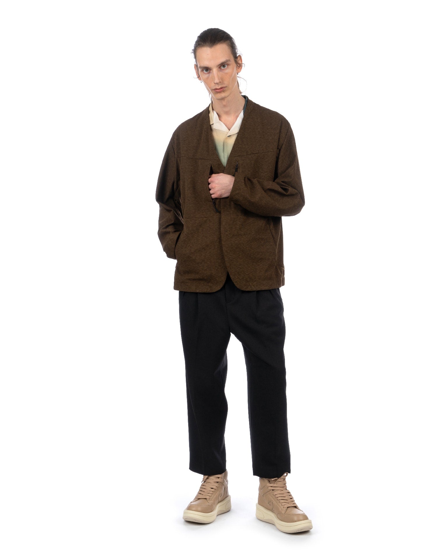 ジャケット・アウター PANAMA JERSEY NO COLLAR JACKET PANAMA JERSEY NO COLLAR JACKET
