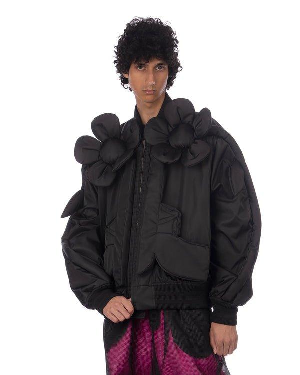 Walter Van Beirendonck | Flower Power Bomber Black