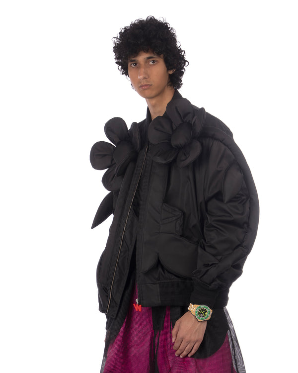 Walter Van Beirendonck | Flower Power Bomber Black