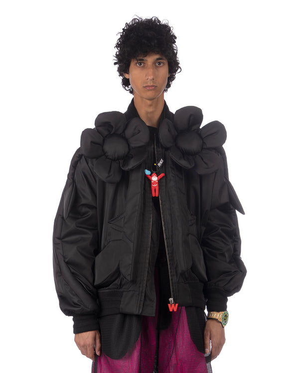 Walter Van Beirendonck | Flower Power Bomber Black