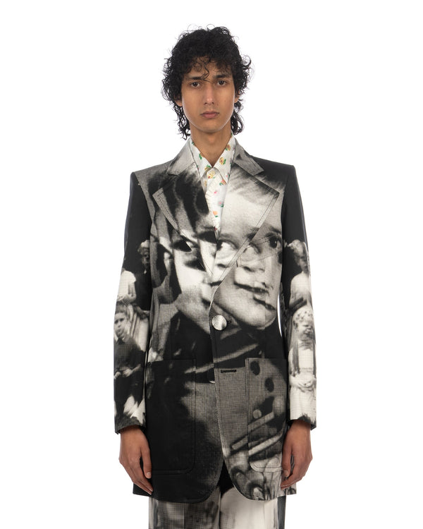 Walter Van Beirendonck | Tarot Blazer Jacket Glitch CC20 - Concrete