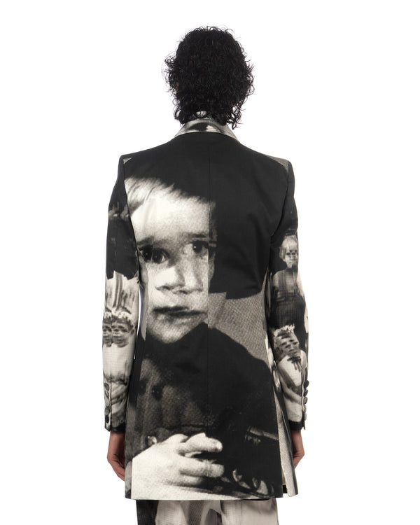 Walter Van Beirendonck | Tarot Blazer Jacket Glitch CC20 - Concrete