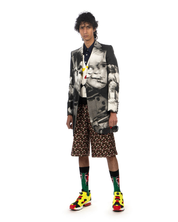 Walter Van Beirendonck | Tarot Blazer Jacket Glitch CC20 - Concrete