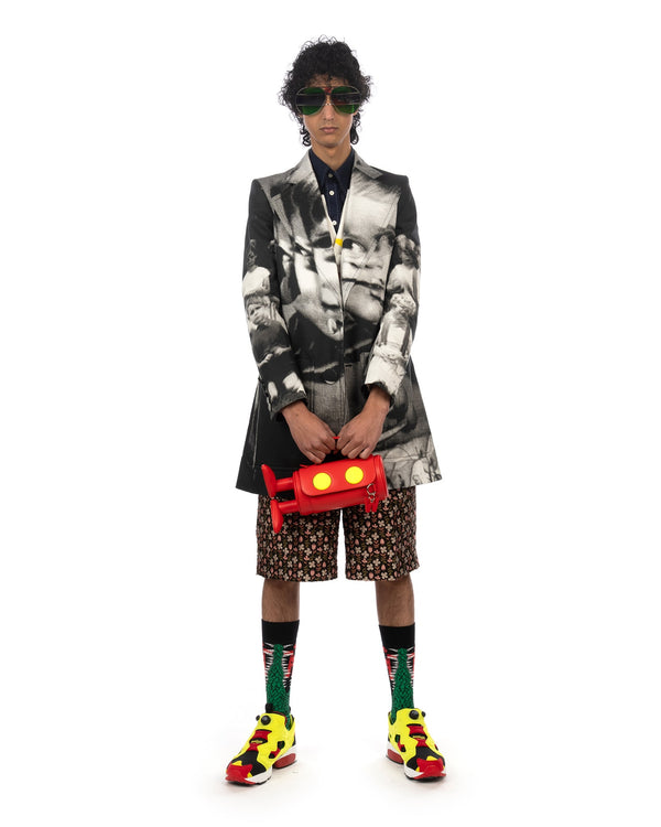 Walter Van Beirendonck | Tarot Blazer Jacket Glitch CC20 - Concrete