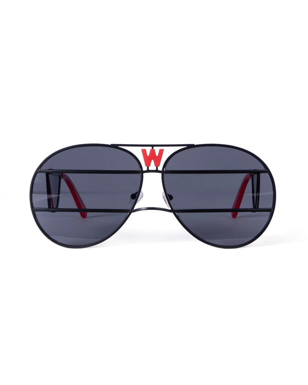 Walter Van Beirendonck | x KOMONO Brutal Pilot Sunglasses Black