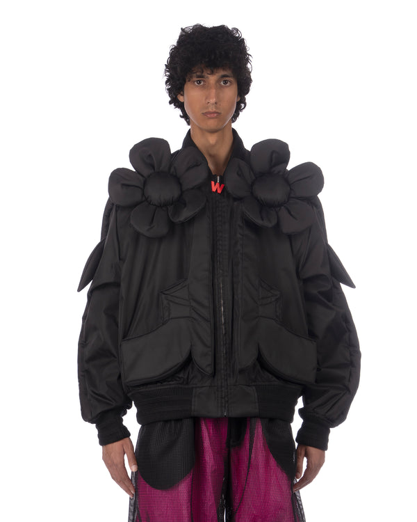 Walter Van Beirendonck | Flower Power Bomber Black