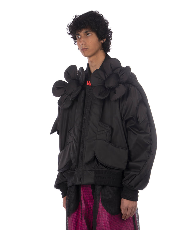 Walter Van Beirendonck | Flower Power Bomber Black