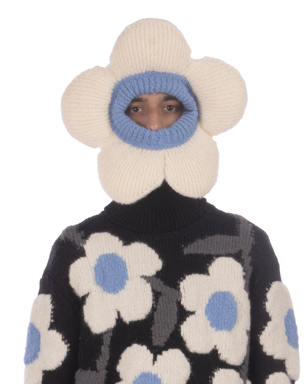 Walter Van Beirendonck | Flower Balaclava Off White