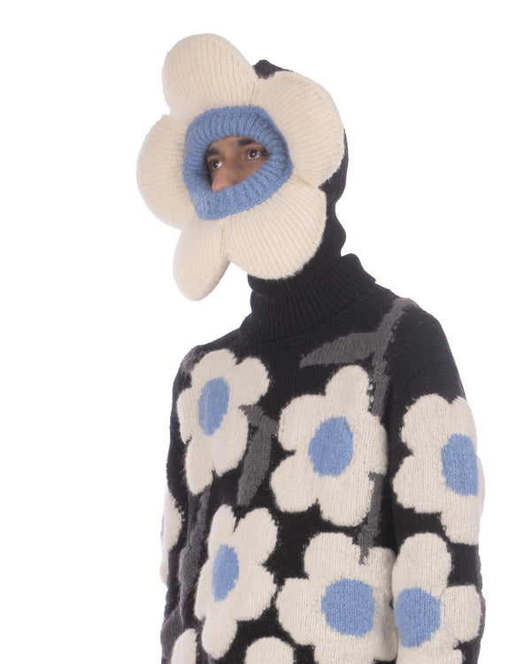 Walter Van Beirendonck | Flower Balaclava Off White