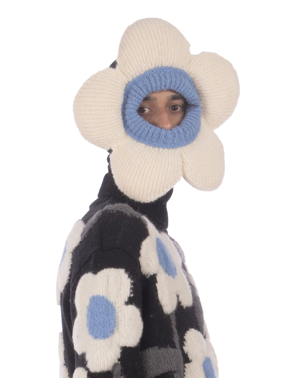 Walter Van Beirendonck | Flower Balaclava Off White