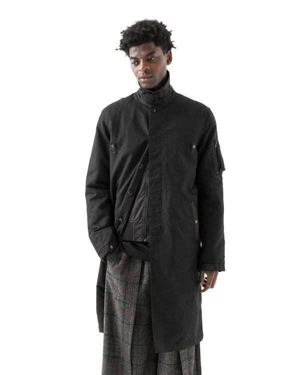 maharishi | Linear Snow Dragon MA Mac Coat Black