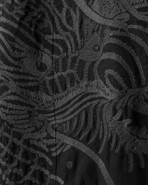 maharishi | Linear Snow Dragon MA Mac Coat Black