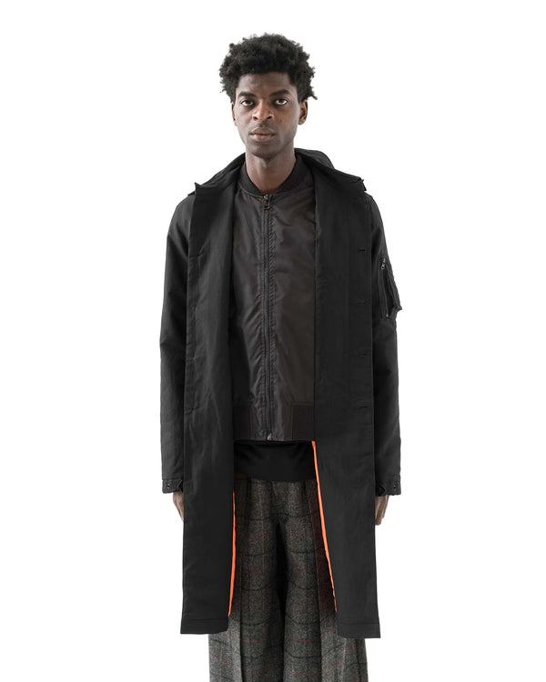 maharishi | Linear Snow Dragon MA Mac Coat Black