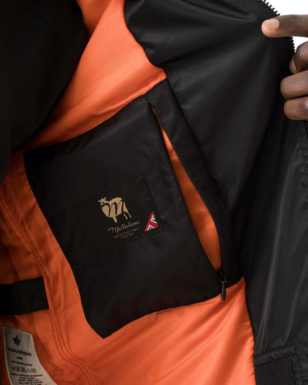 maharishi | Linear Snow Dragon MA Mac Coat Black