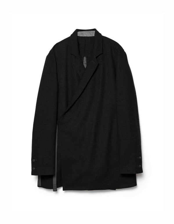 maharishi | Recycled Wool Kimono Blazer Black - Concrete