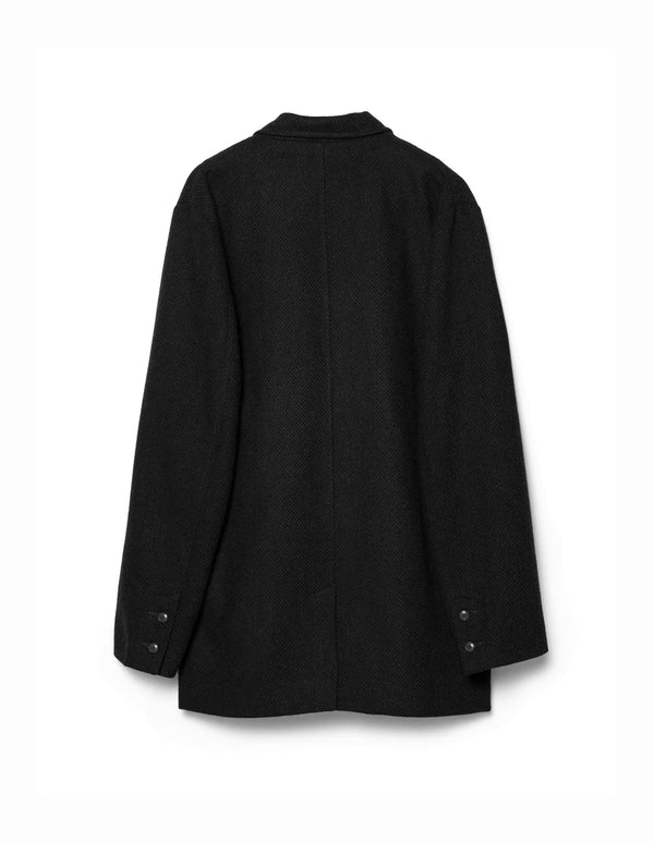 maharishi | Recycled Wool Kimono Blazer Black - Concrete