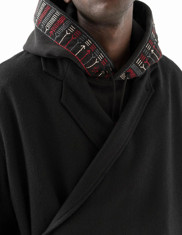 maharishi | Recycled Wool Kimono Blazer Black - Concrete