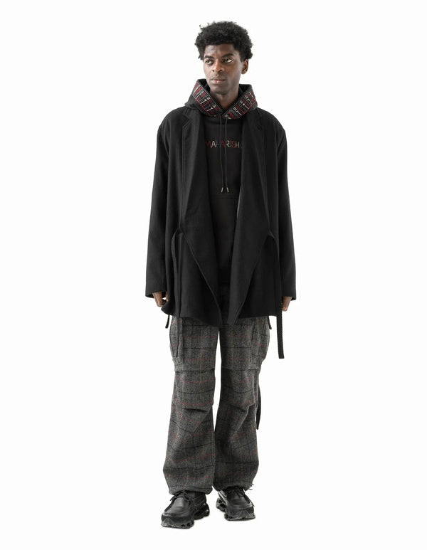 maharishi | Recycled Wool Kimono Blazer Black - Concrete