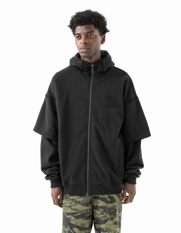 maharishi | Kimono Hooded Sweat Black - Concrete