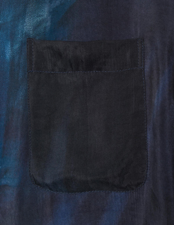 maharishi | Boro Crane Camp Collar Shirt Indigo - Concrete
