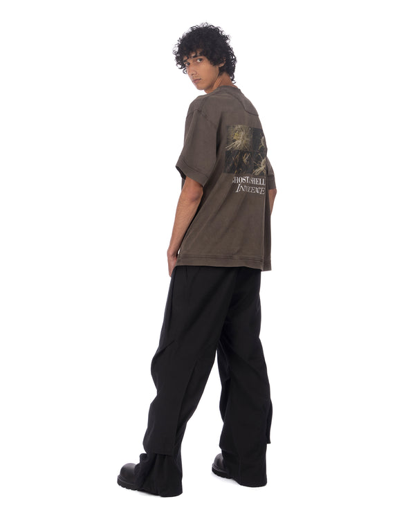 juun.j | Bootcut Adjustable Snap-Tab Pants Wool Black