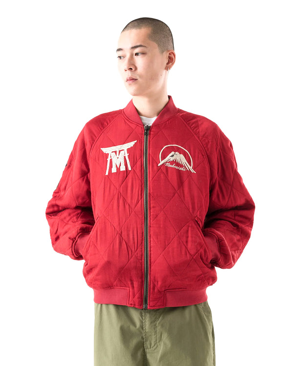 maharishi | Camp Hardy Tour Sukajan Jacket Red - Concrete
