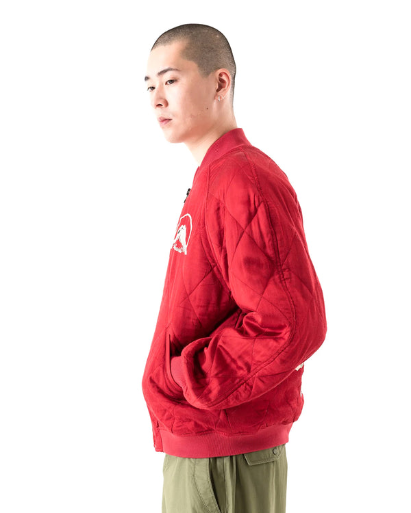 maharishi | Camp Hardy Tour Sukajan Jacket Red - Concrete