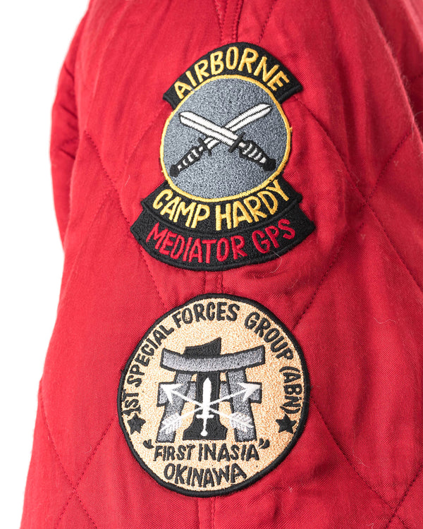 maharishi | Camp Hardy Tour Sukajan Jacket Red - Concrete