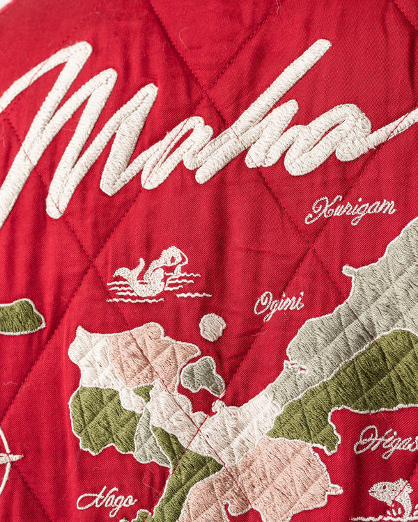 maharishi | Camp Hardy Tour Sukajan Jacket Red - Concrete