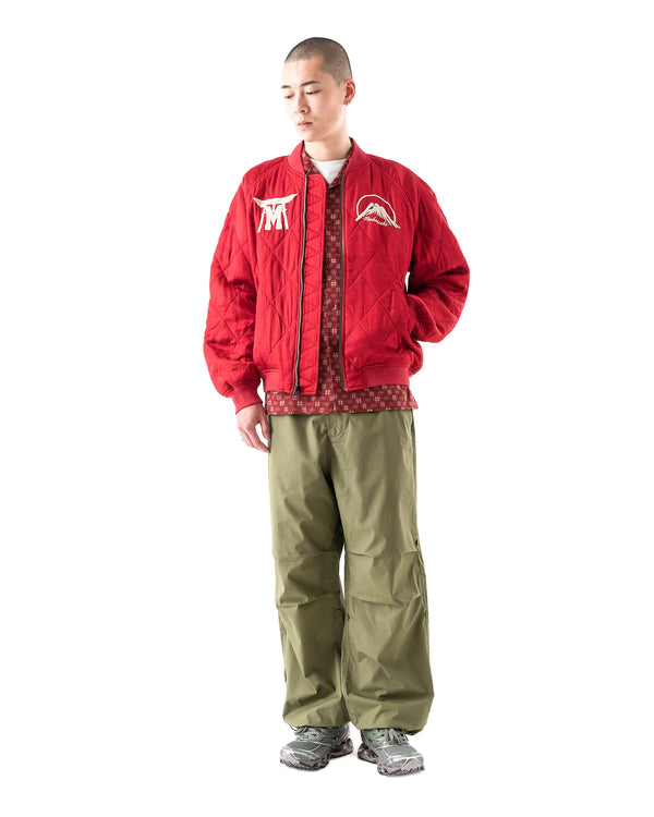 maharishi | Camp Hardy Tour Sukajan Jacket Red - Concrete
