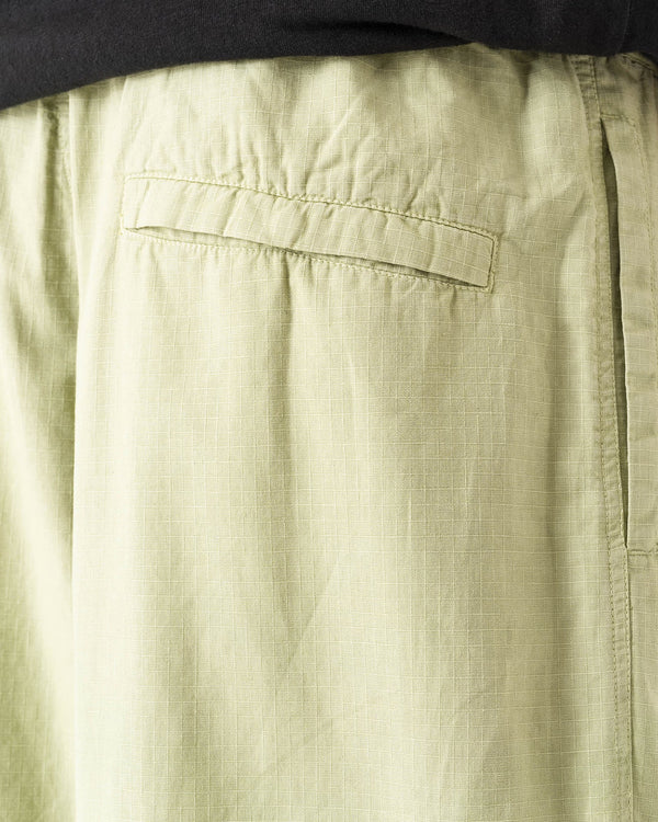 maharishi | Hemp Ripstop Pleated Trousers Moss Green - Concrete