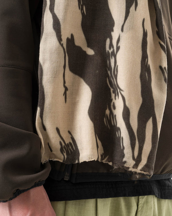 maharishi | Bonsai Tigerstripe Pashmina Scarf Ecru / Olive - Concrete
