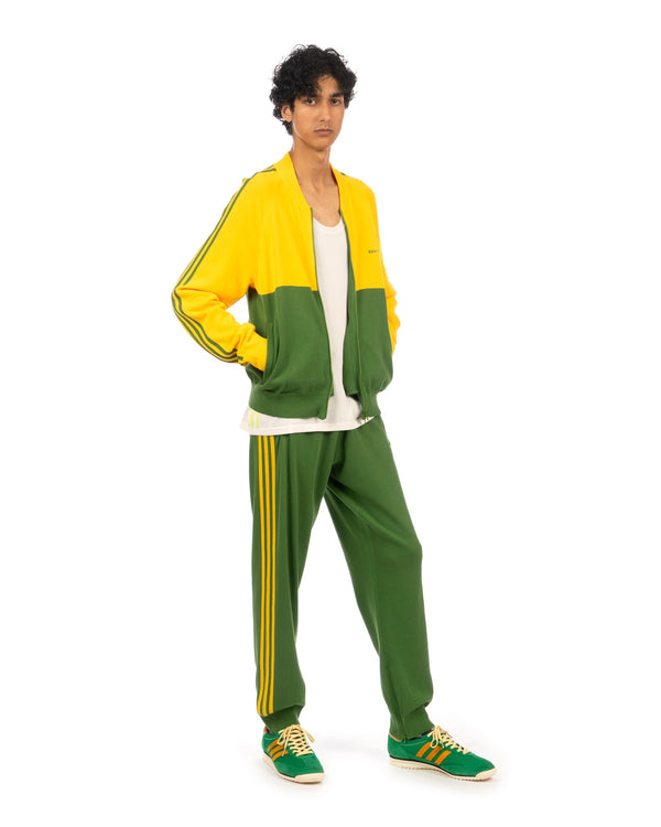 adidas x Wales Bonner New Knit Track Top Gold Green Concrete
