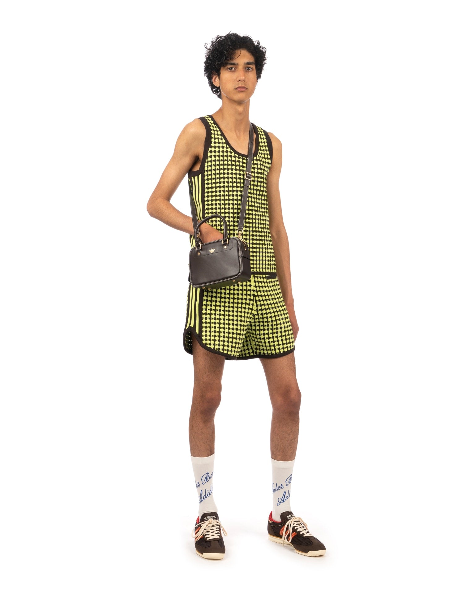 adidas | x Wales Bonner Crotched Short Yellow / Night Brown | Concrete