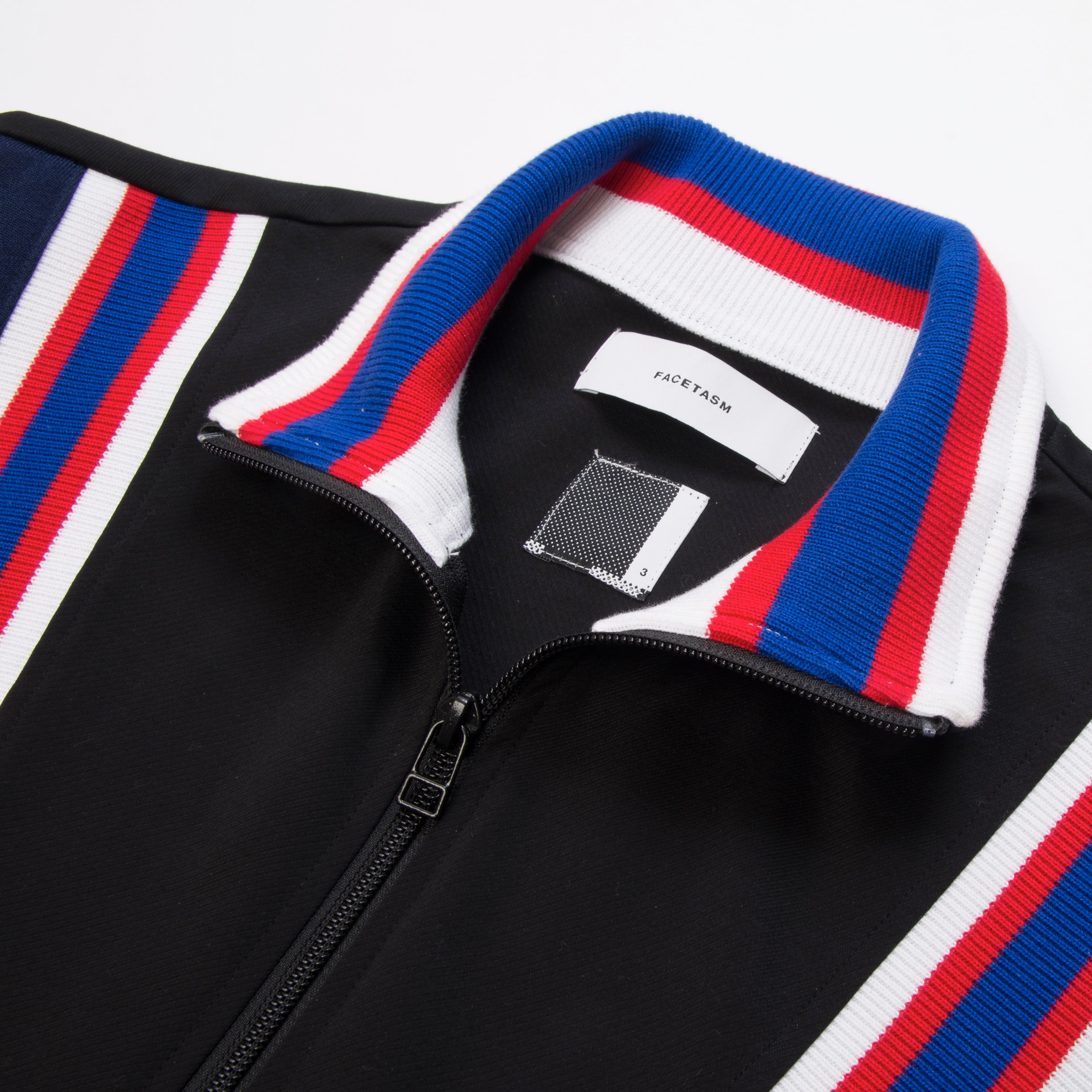 FACETASM | Rib Football Track Jacket Black