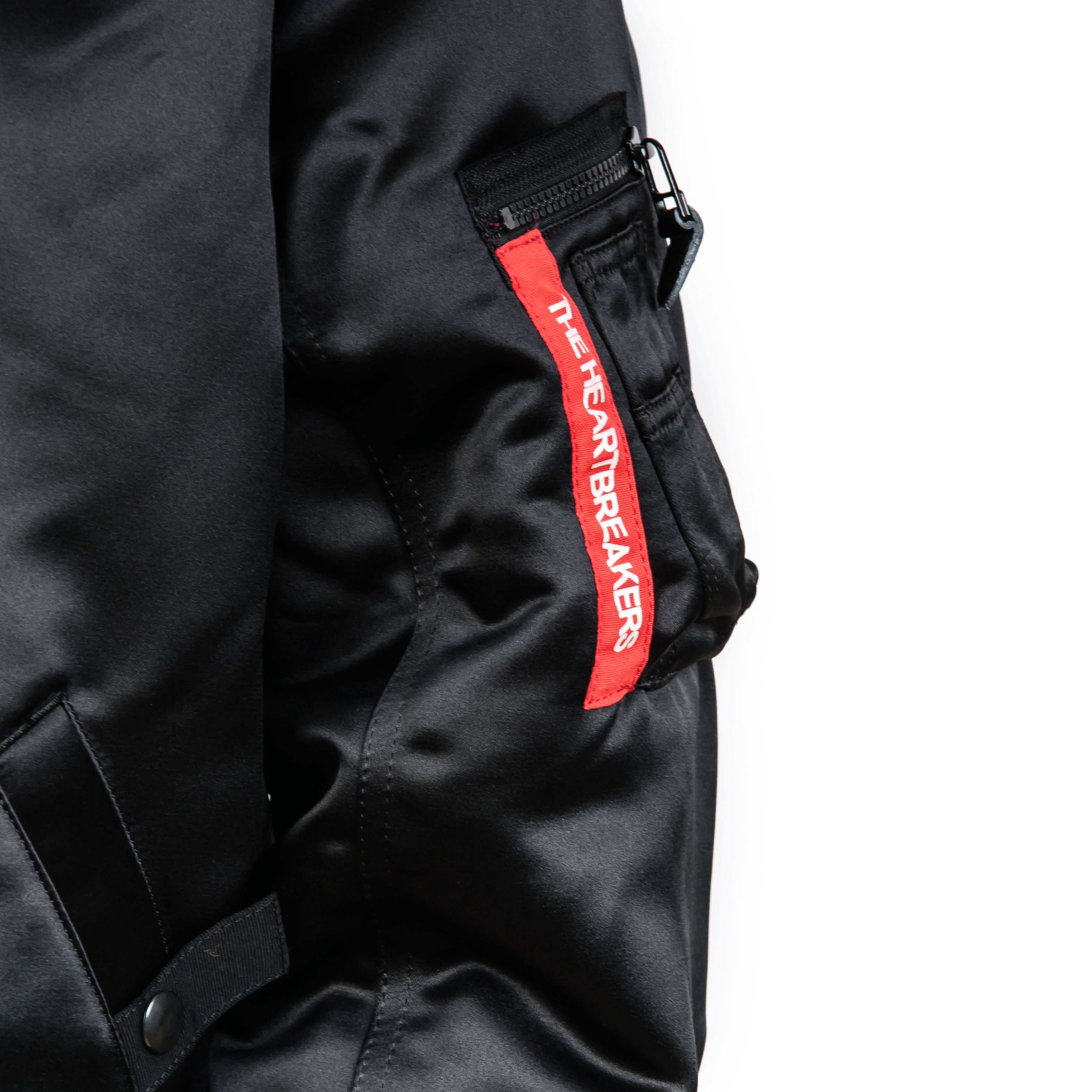 Bedwin & The Heartbreakers | 'Duffy' Reversible MA-1 Jacket Black