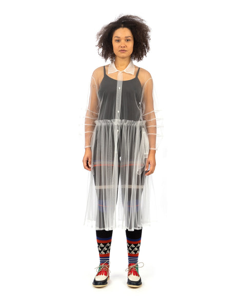 ANREALAGE | Spacesuit Tulle Shirt (one piece) White - Concrete