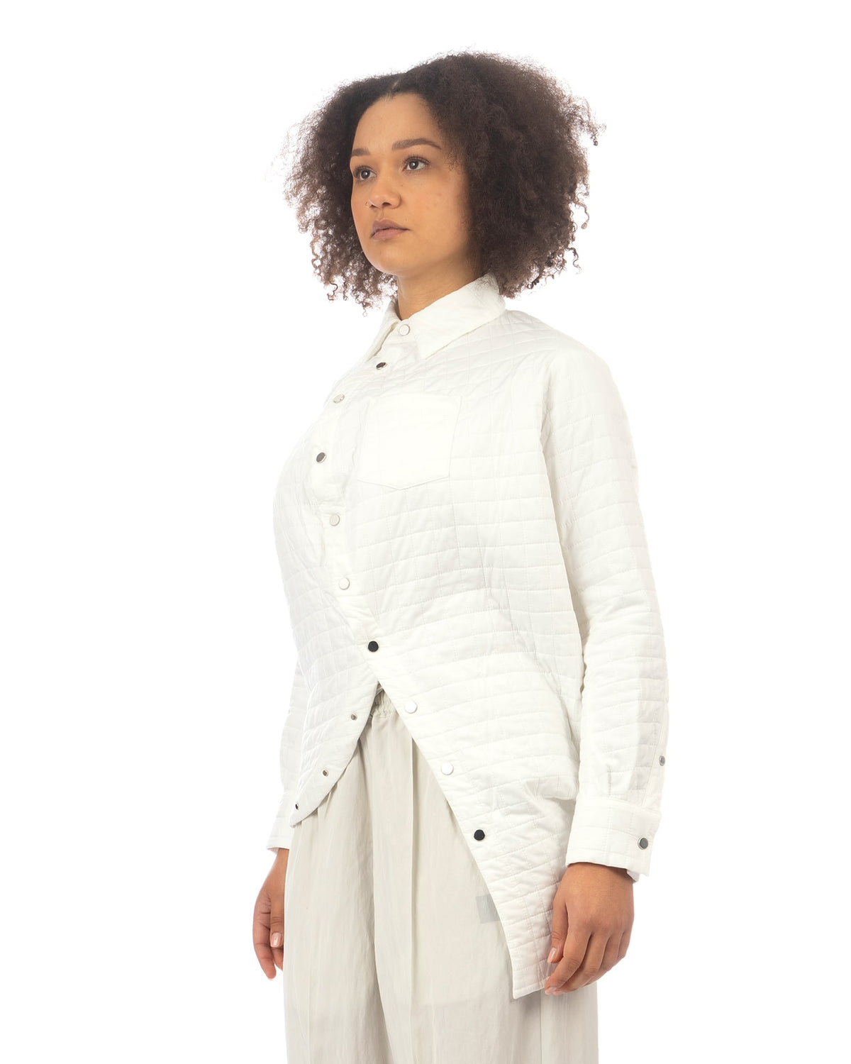 ANREALAGE | Aerogel Quilting Ball Jacket White - Concrete