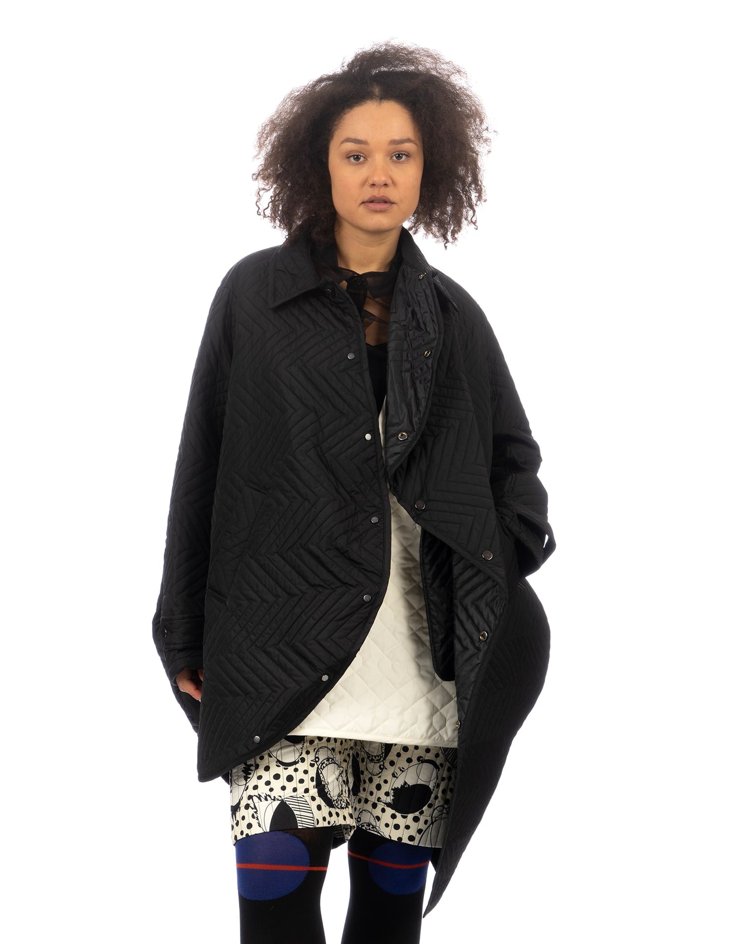 ANREALAGE | Aerogel Quilting Ball Coat Black | Concrete