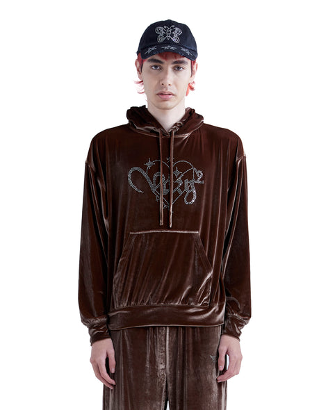 Perks and Mini (P.A.M.) | Varg 2.0 Velour Hoodie Deep Minx - Concrete