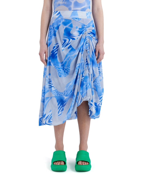 Perks and Mini (P.A.M.) | Lily Pads Mesh Long Skirt Multi - Concrete
