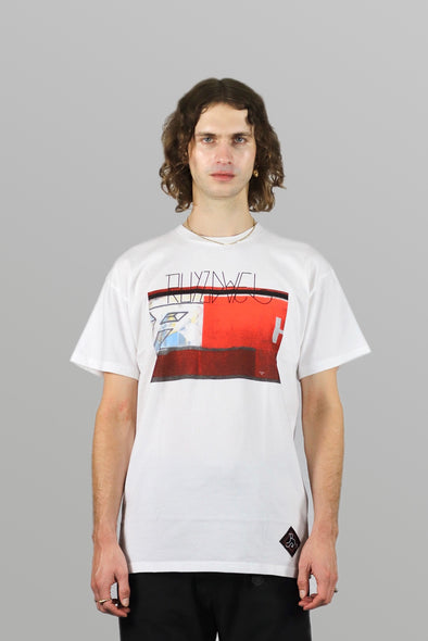 RUYZDAEL | x DELTA T-Shirt 2W Side Track White / Multi - Concrete